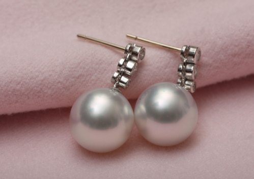 심플한 남양진주 귀걸이 [424JB]